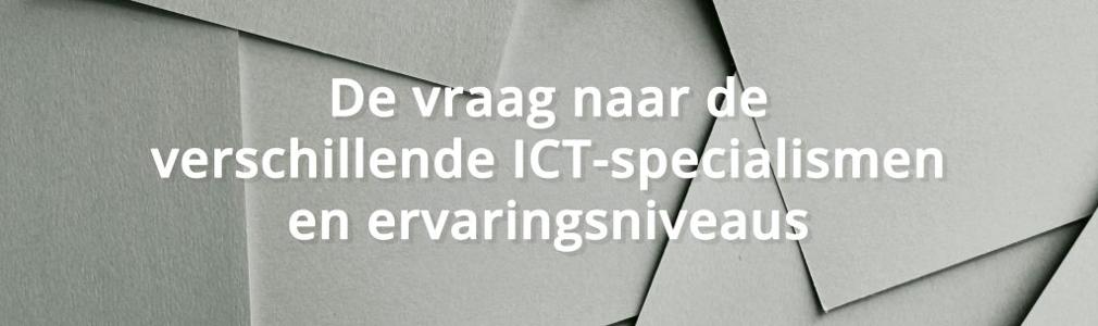 De meest gevraagde specialismen en ervaringsniveaus op de ICT-arbeidsmarkt